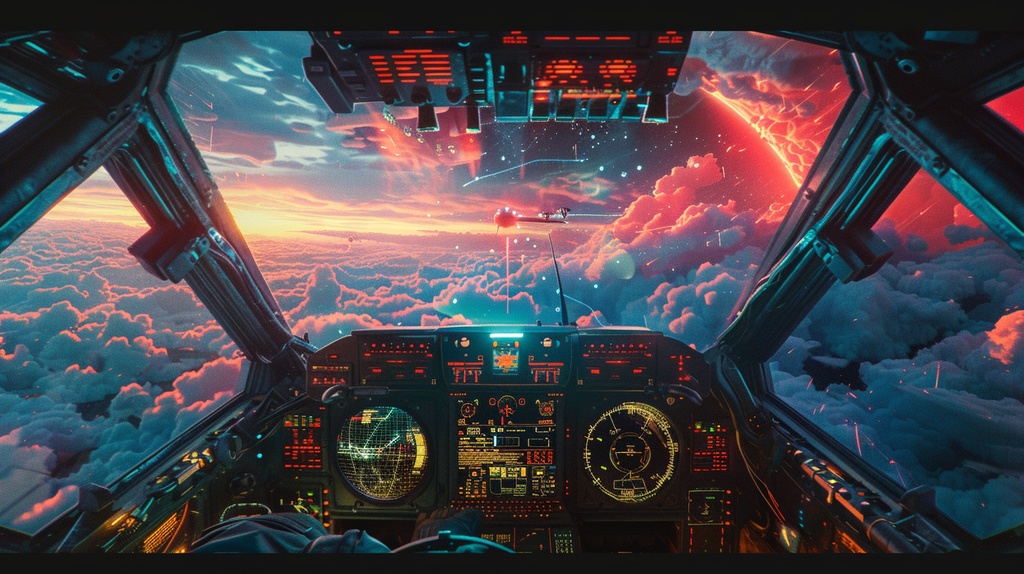 Game Design×Background Otherworld Cockpit View – Vol.07(15画像セット)