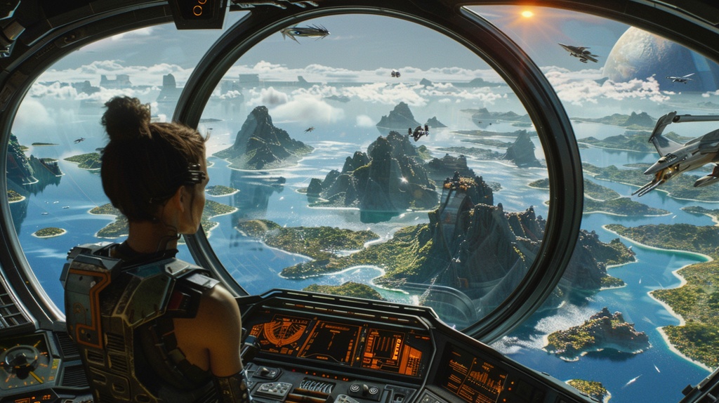 Fantasy Scifi×Background Otherworld Cockpit View – Vol.09(15画像セット)