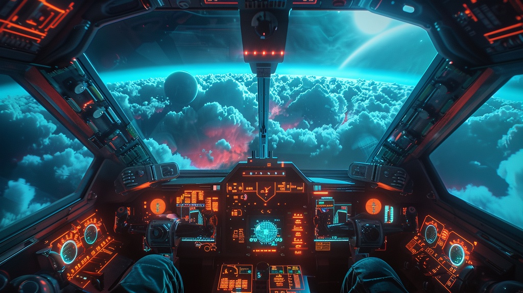 Fantasy Scifi×Background Otherworld Cockpit View – Vol.09(15画像セット)