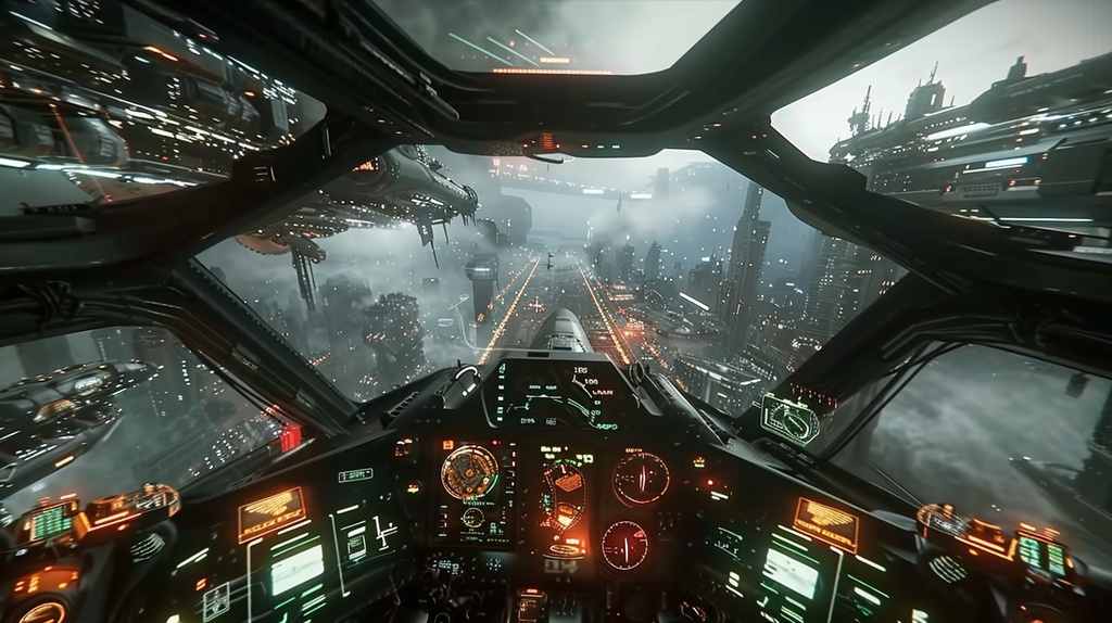 Fantasy Scifi×Background Otherworld Cockpit View – Vol.09(15画像セット)