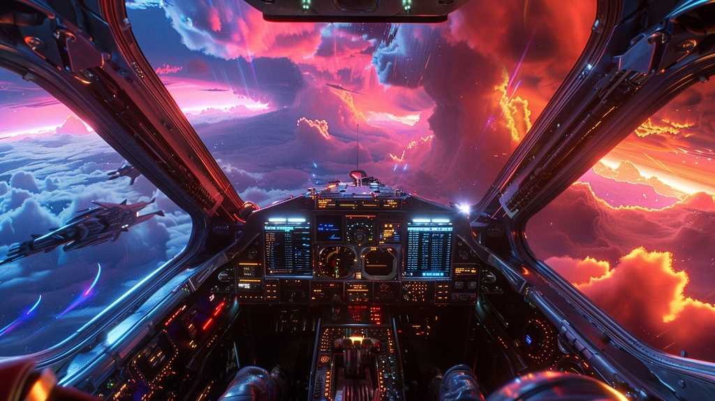 Fantasy Scifi×Background Otherworld Cockpit View – Vol.09(15画像セット)