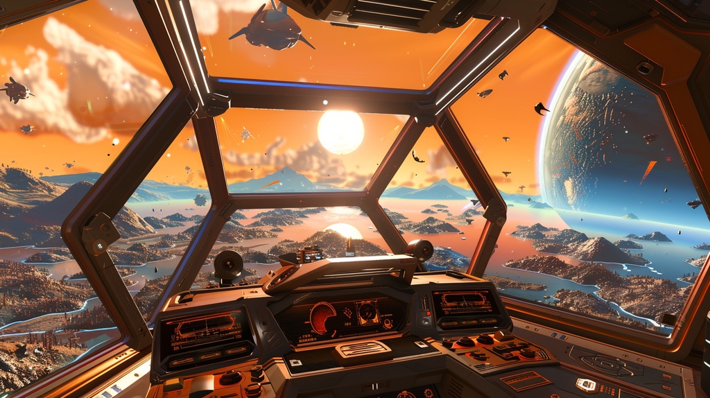 Fantasy Scifi×Background Otherworld Cockpit View – Vol.09(15画像セット)