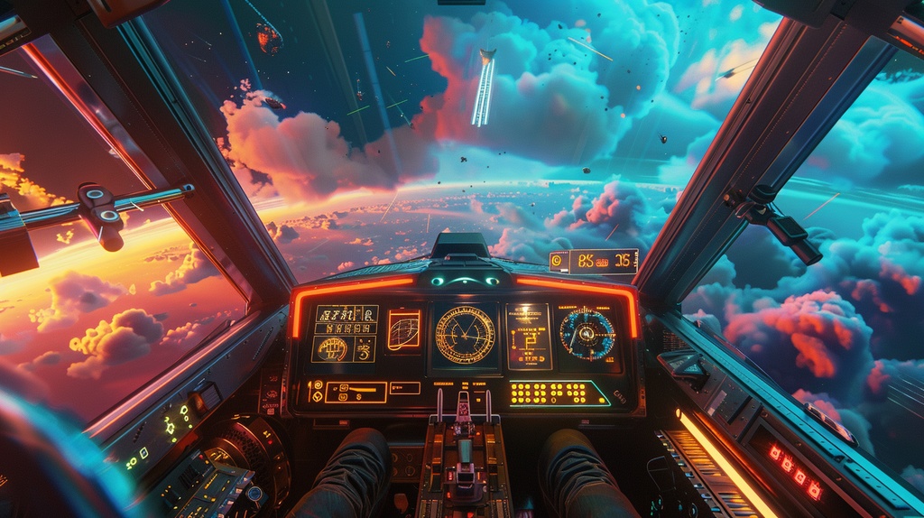 Fantasy Scifi×Background Otherworld Cockpit View – Vol.09(15画像セット)