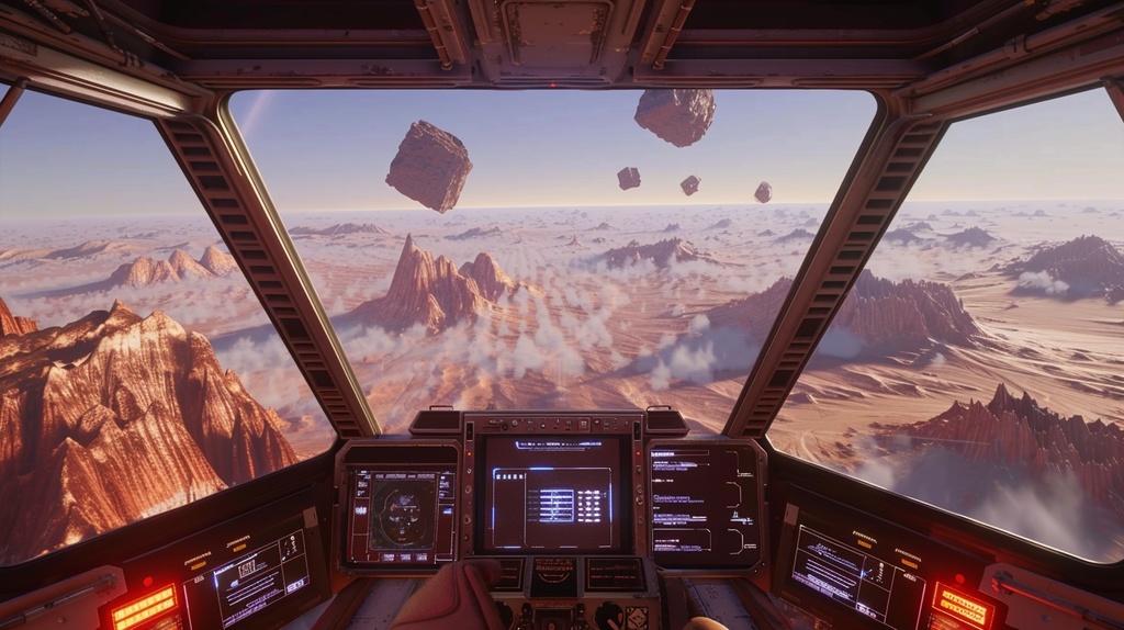 Fantasy Scifi×Background Otherworld Cockpit View – Vol.09(15画像セット)