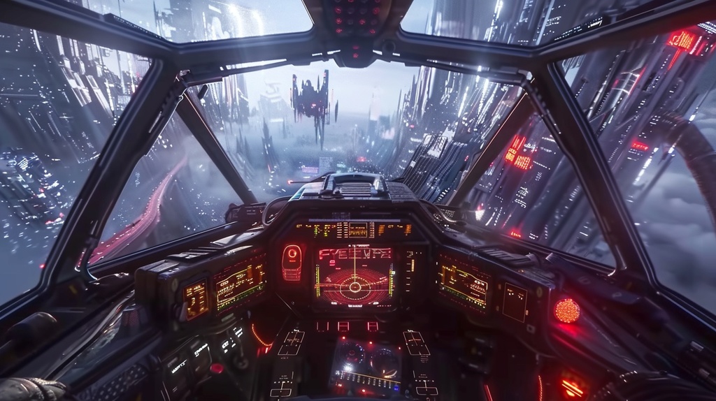 Sci-fi Cockpit×Background Otherworld Cockpit View – Vol.10(15画像セット)