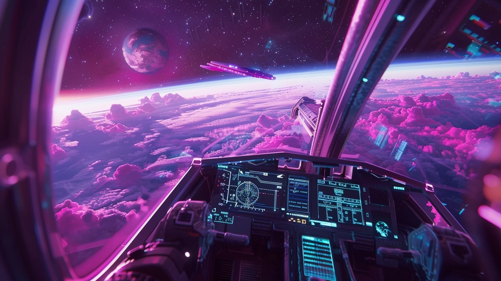 Sci-fi Cockpit×Background Otherworld Cockpit View – Vol.10(15画像セット)