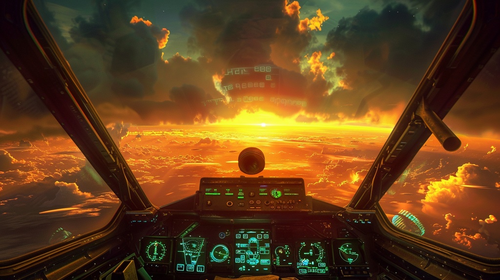 Sci-fi Cockpit×Background Otherworld Cockpit View – Vol.10(15画像セット)