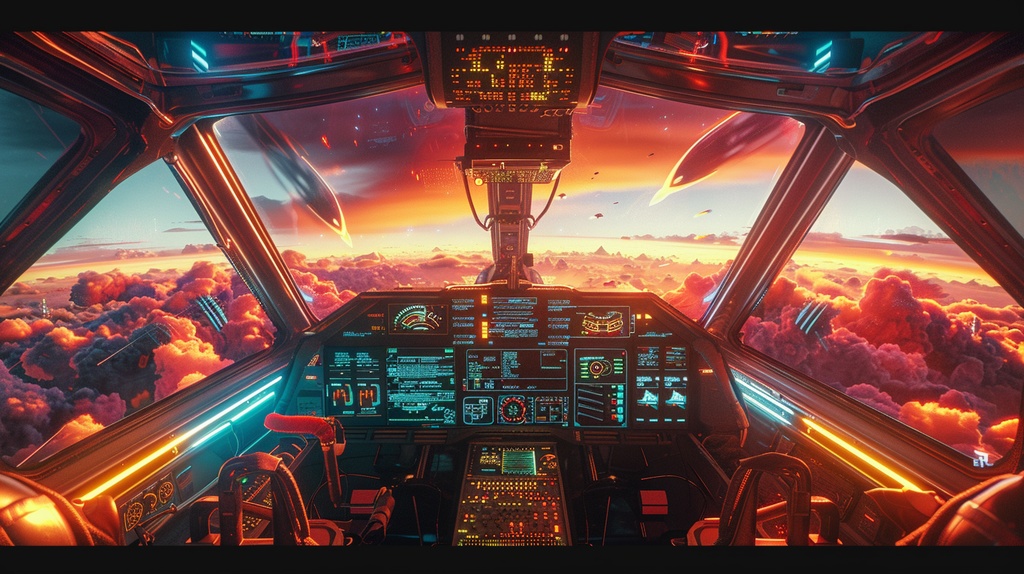 VTuber×Background Otherworld Cockpit View – Vol.11(15画像セット)