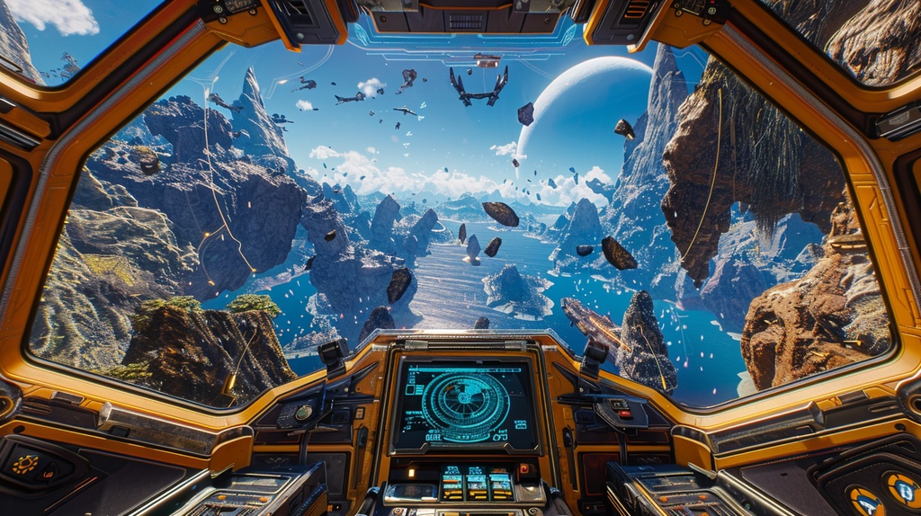 VTuber×Background Otherworld Cockpit View – Vol.11(15画像セット)