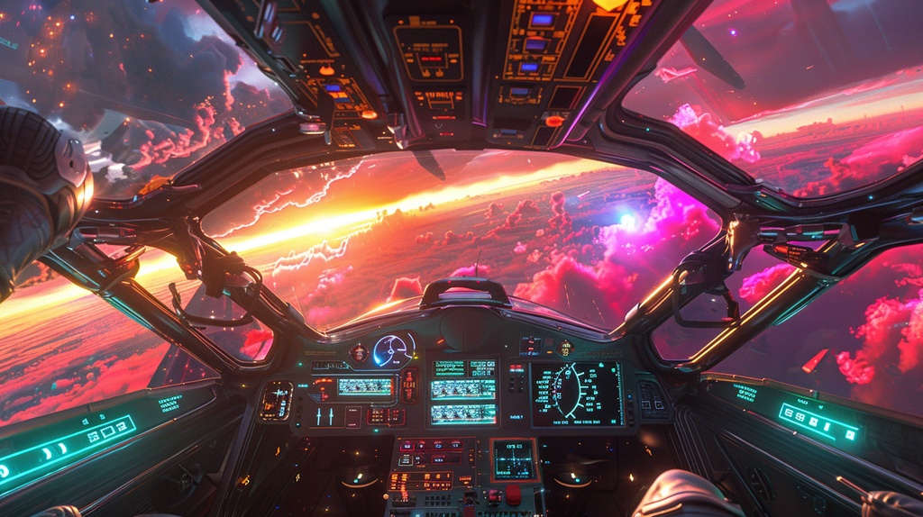 VTuber×Background Otherworld Cockpit View – Vol.11(15画像セット)