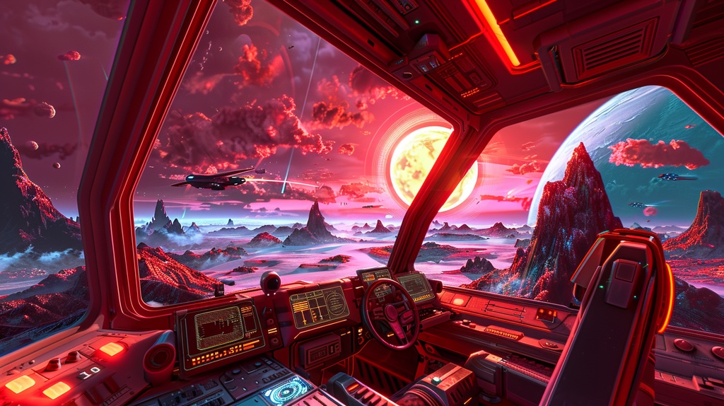 VTuber×Background Otherworld Cockpit View – Vol.11(15画像セット)