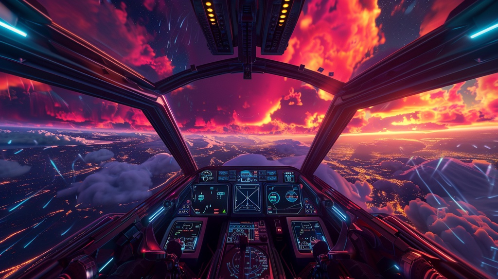 VTuber×Background Otherworld Cockpit View – Vol.11(15画像セット)