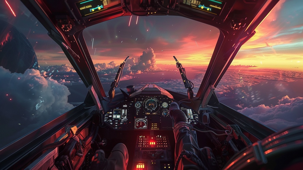 VTuber×Background Otherworld Cockpit View – Vol.11(15画像セット)