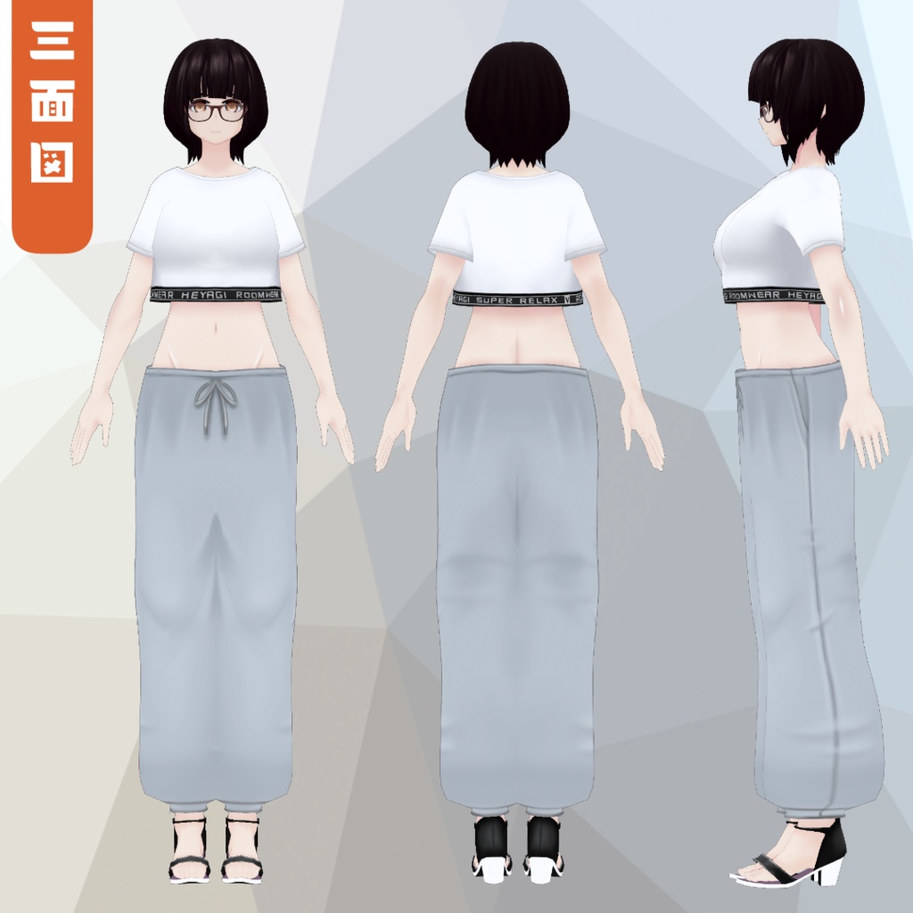 VRoid製モデル「YU-KO」汎用オリジナルモデル