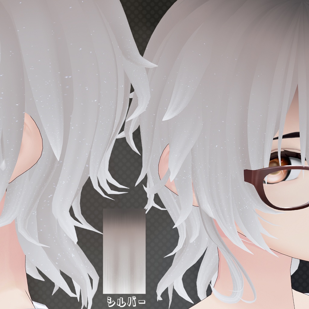 VRoid用髪テクスチャ4種類セット Vol.1