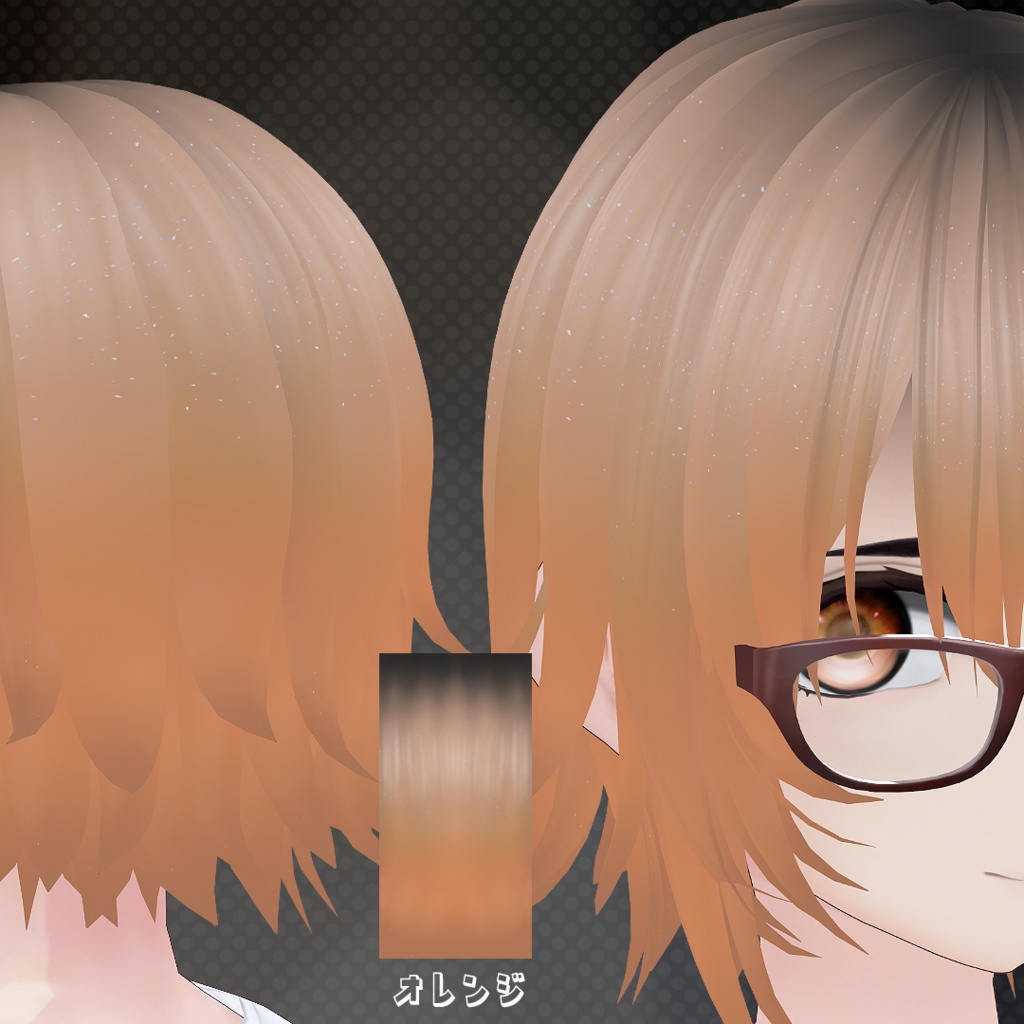 VRoid用髪テクスチャ4種類セット Vol.1