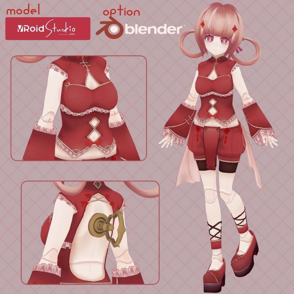 魂募集3DVtuber用モデル『人形』限定1点のみ