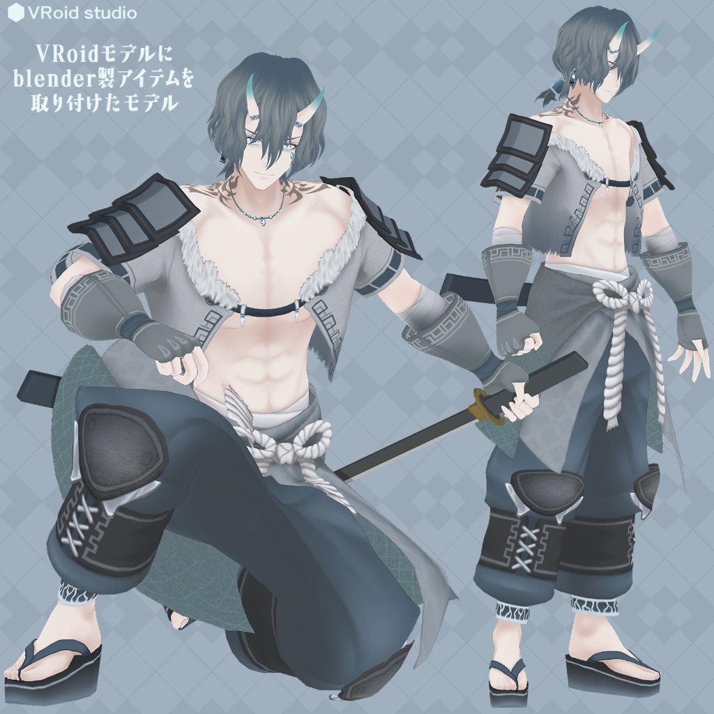 魂募集3DVtuberモデル『鬼人』限定1点のみ