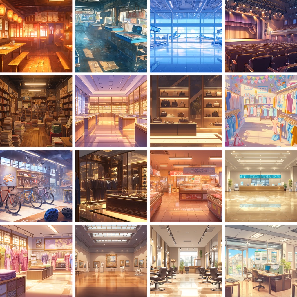 【50枚】≪背景パック≫ 日常シチュエーション