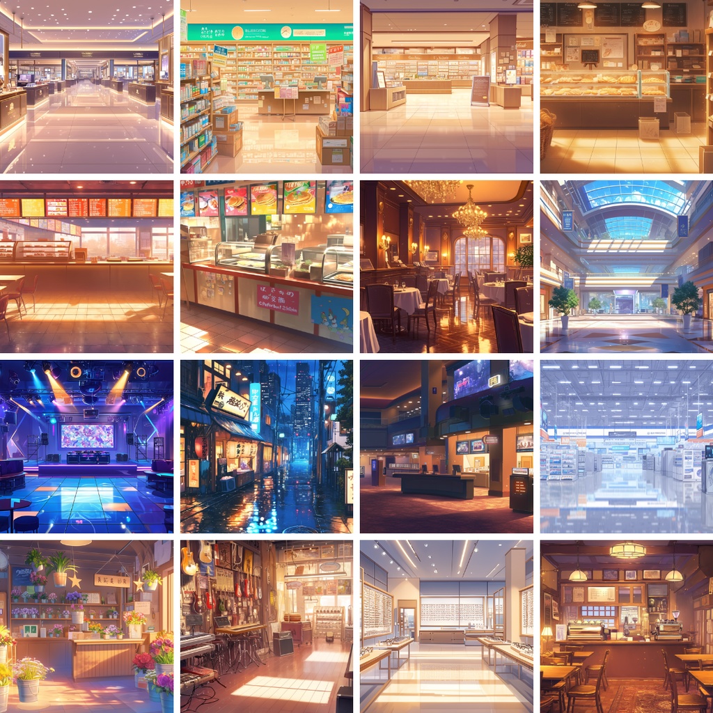 【50枚】≪背景パック≫ 日常シチュエーション