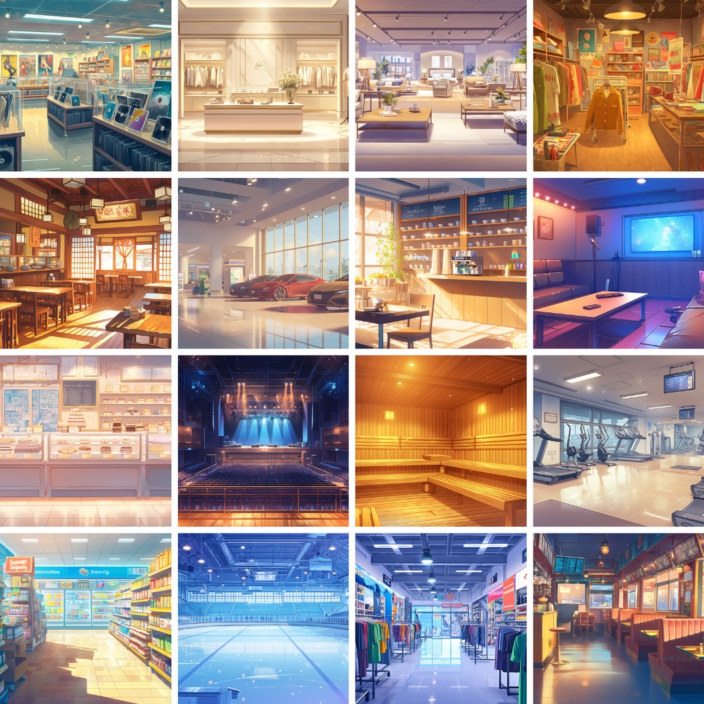 【50枚】≪背景パック≫ 日常シチュエーション