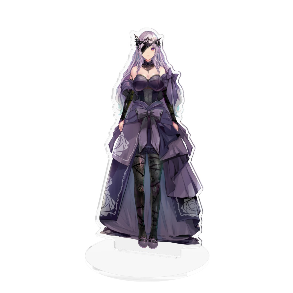 【アクリルフィギュア】黒ドレスバージョン+眼帯+冠【ルツ・ウィザード】