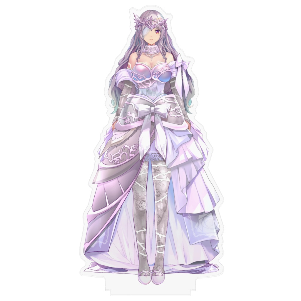 【アクリルフィギュア】白鎧バージョン+眼帯+冠【ルツ・ウィザード】