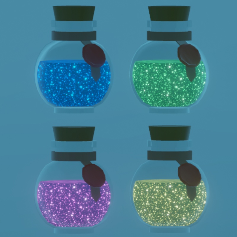 【FREE】ほしぞらの薬瓶 【VRChat想定】