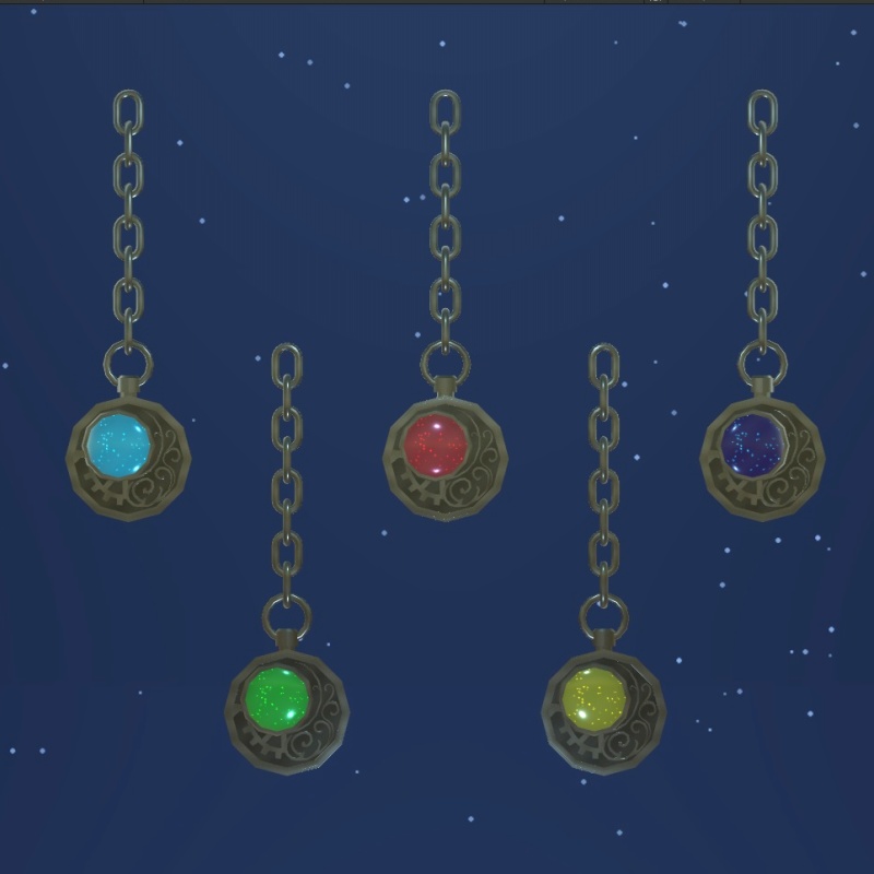 星めぐりのペンダント【VRChat想定】