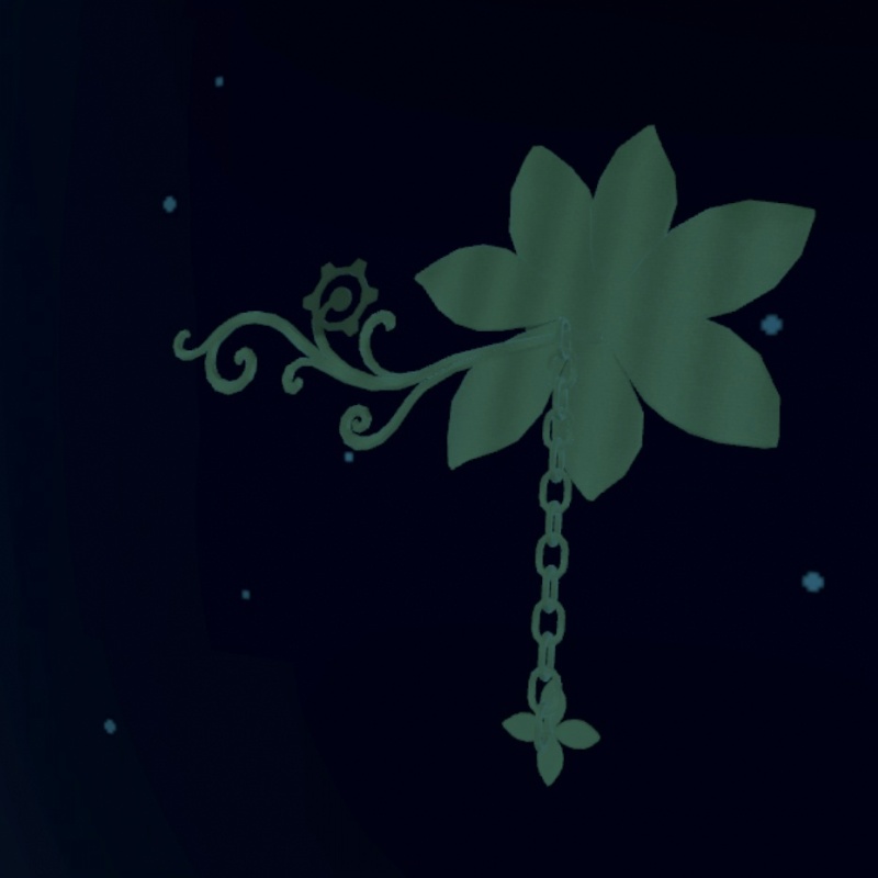 幻想花の髪飾り【VRChat想定】