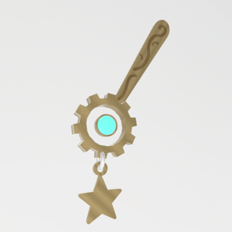 【FREE】歯車仕掛けのヘアピン 【VRChat想定】