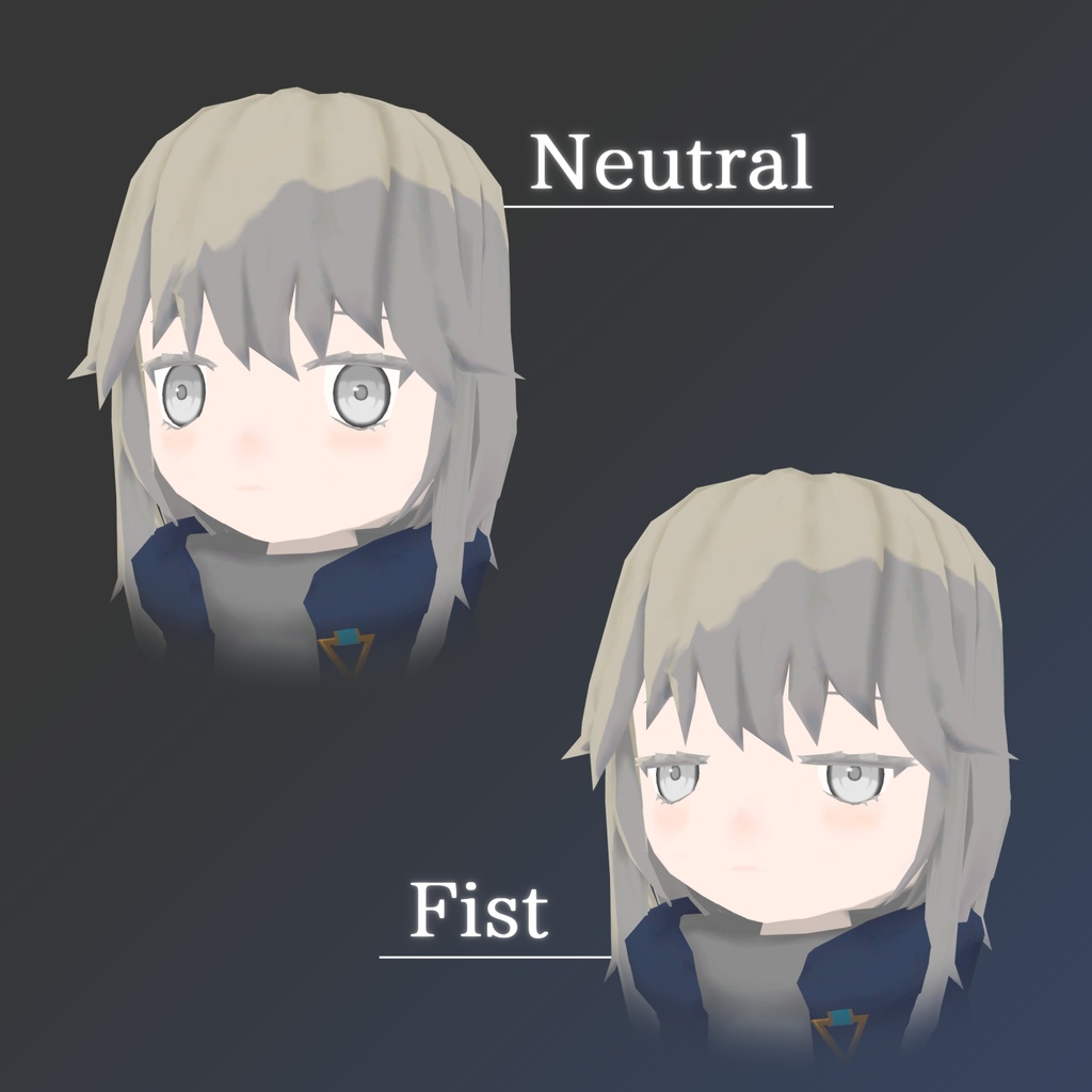 【FREEアバター】RUUNE -ルーネ- 【VRChat想定】