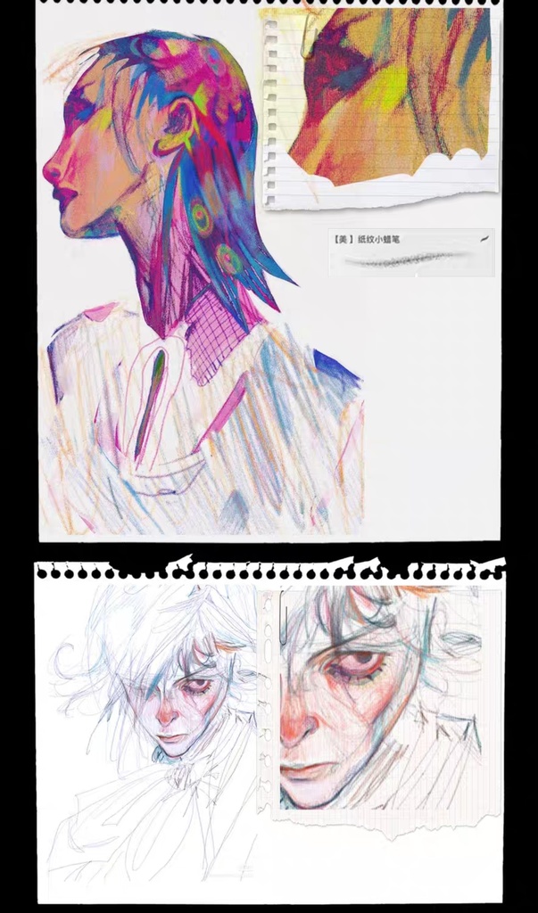 37種Procreateブラシ✨オイルパステル、クレヨン