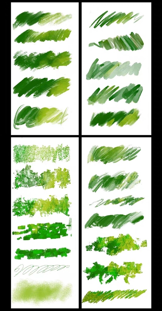 37種Procreateブラシ✨オイルパステル、クレヨン