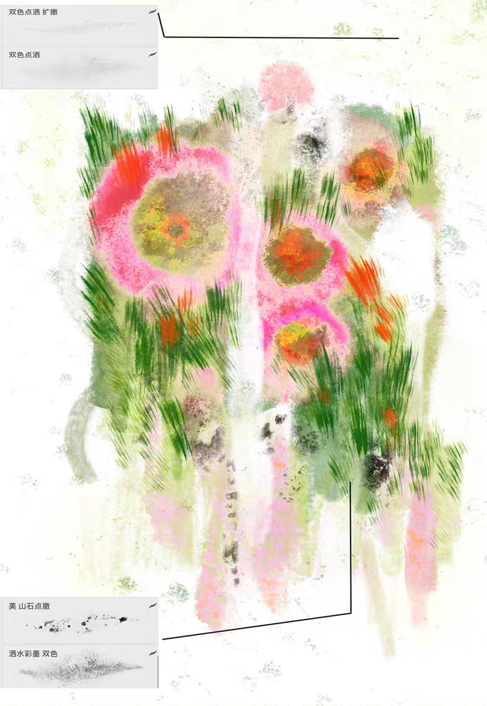 64種Procreateブラシ✨ライスペーパーのインク