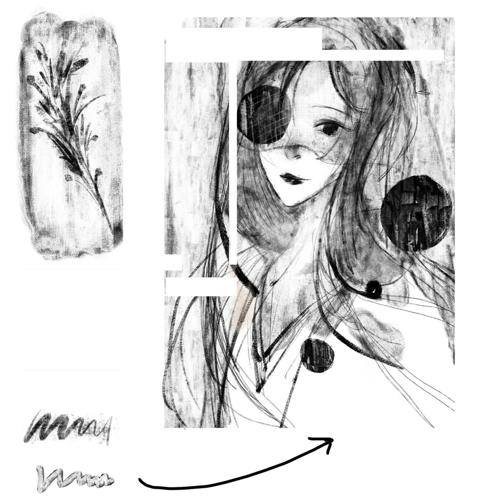 35種Procreateブラシ✨混合テクスチャ