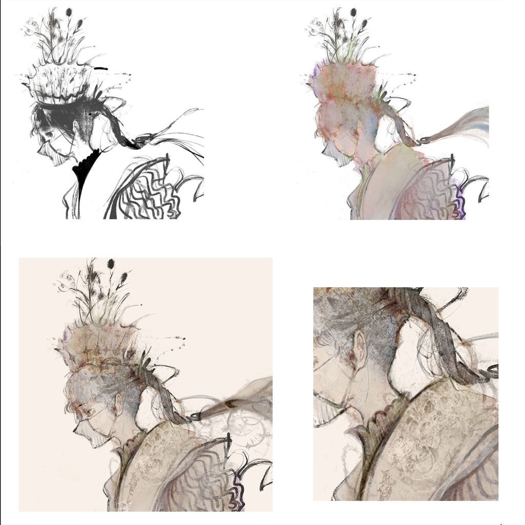 35種Procreateブラシ✨混合テクスチャ