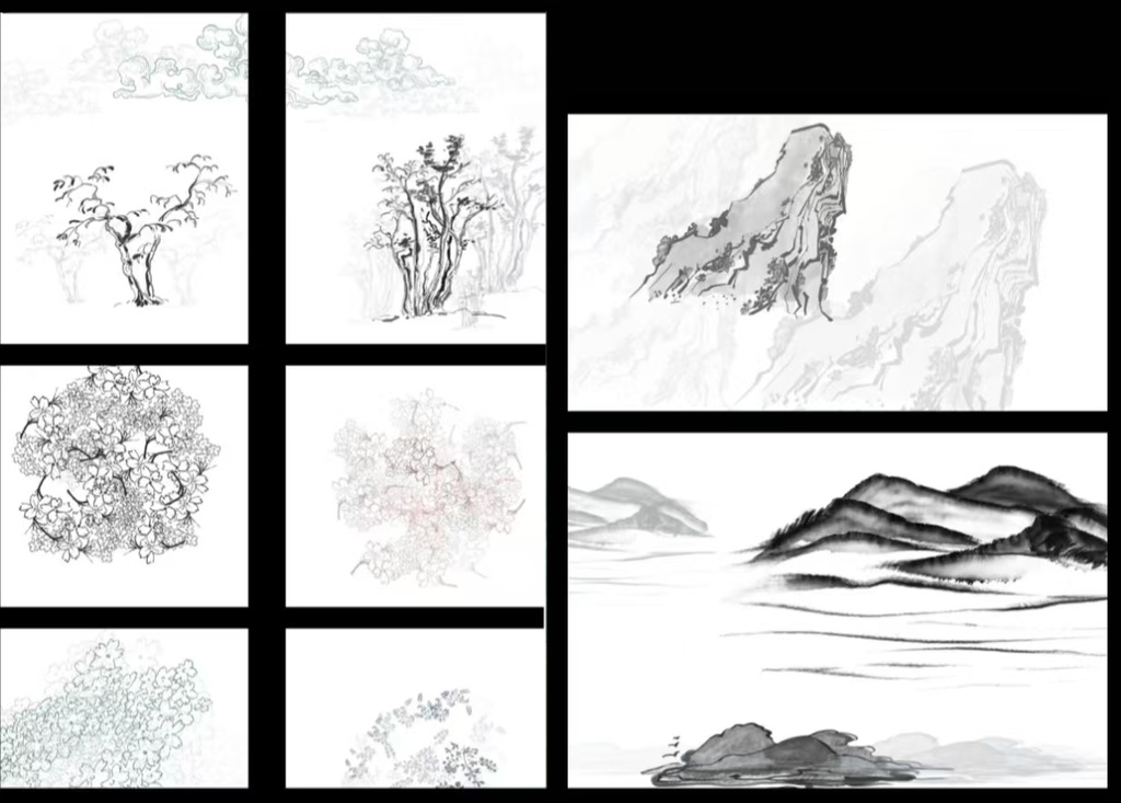 72種Procreateブラシ✨浮世絵