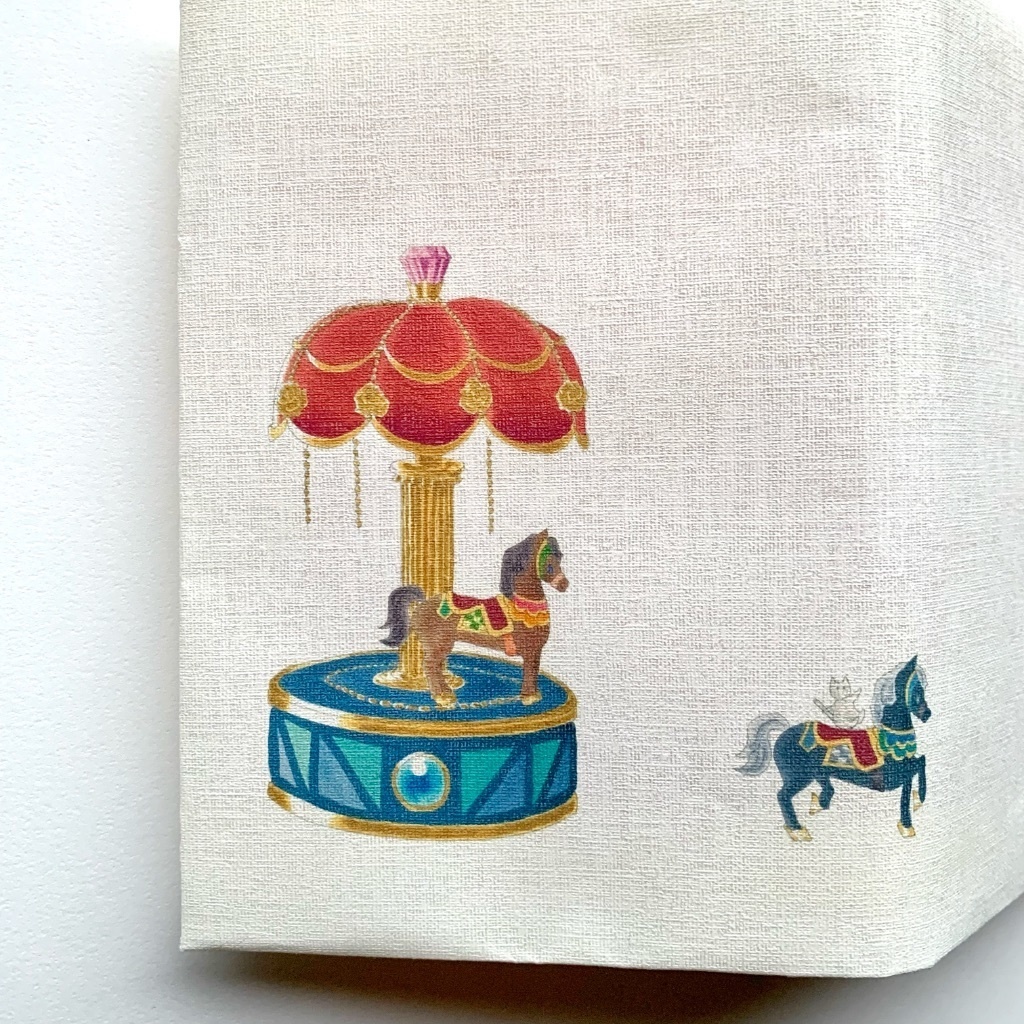 【紙製ブックカバー】物語のあるブックカバー / メリーゴーランド 編 / 文庫 / 新書 / かわいい / プチギフト / 読書