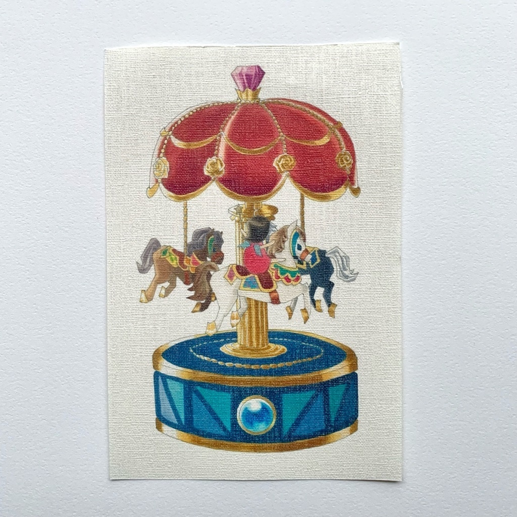 【紙製ブックカバー】物語のあるブックカバー / メリーゴーランド 編 / 文庫 / 新書 / かわいい / プチギフト / 読書