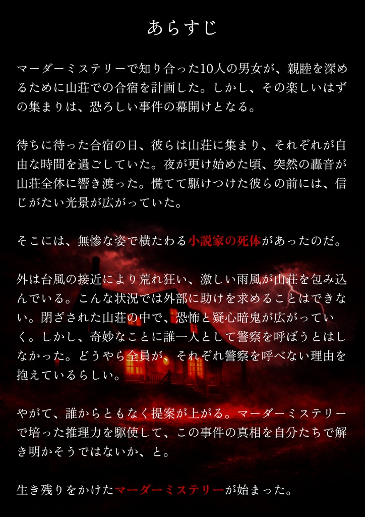 マーダーミステリー 『裂山荘殺人事件』