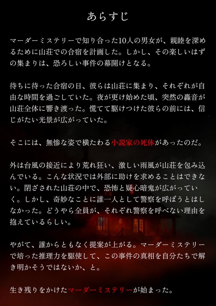 マーダーミステリー 『裂山荘殺人事件』