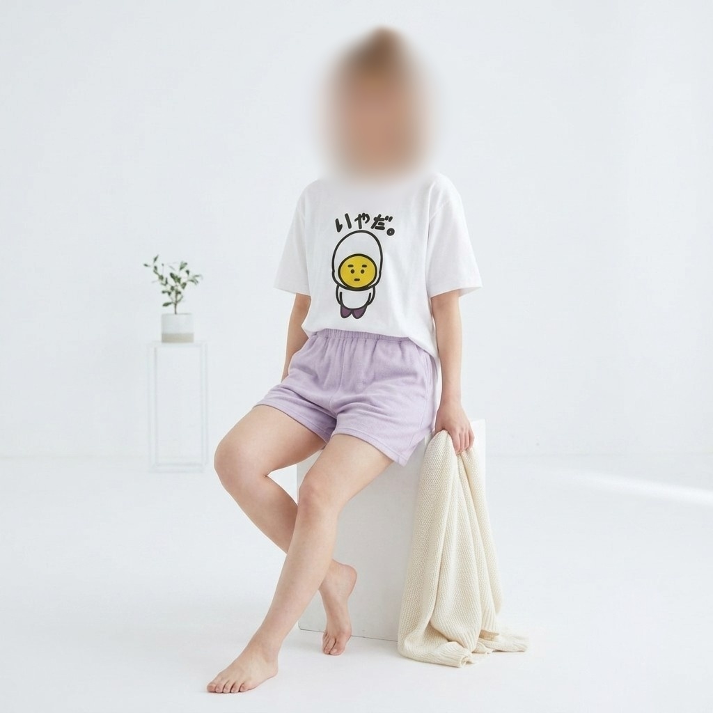 エッグ芋山【いやだ。Tシャツ】(両面プリント)