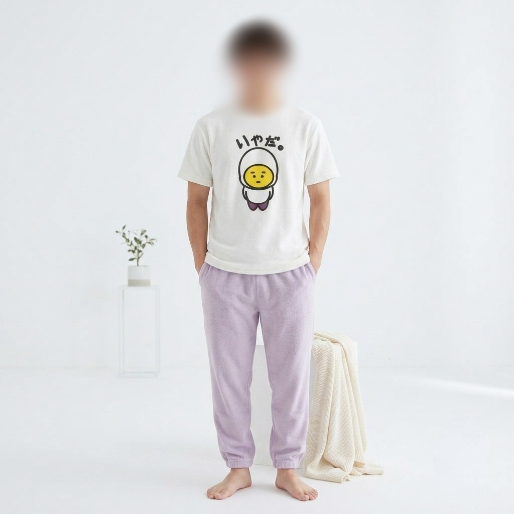 エッグ芋山【いやだ。Tシャツ】(両面プリント)
