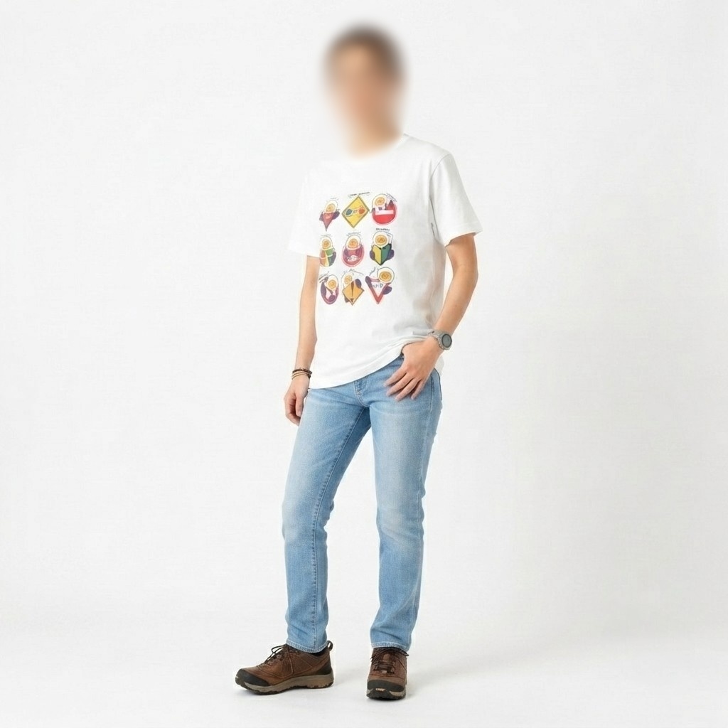 エッグ芋山いつ着るねんTシャツ(ホワイト)前面プリントのみ