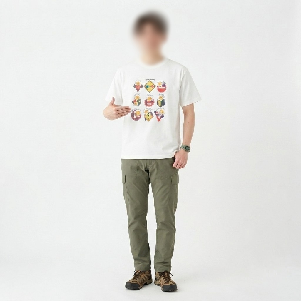 エッグ芋山いつ着るねんTシャツ(ホワイト)前面プリントのみ