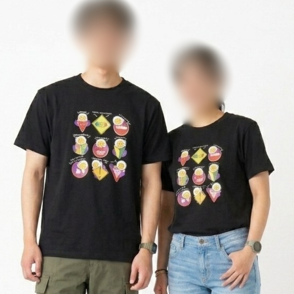 エッグ芋山いつ着るねんTシャツ(ブラック)前面プリントのみ