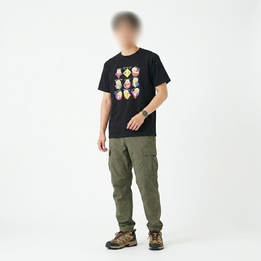 エッグ芋山いつ着るねんTシャツ(ブラック)前面プリントのみ