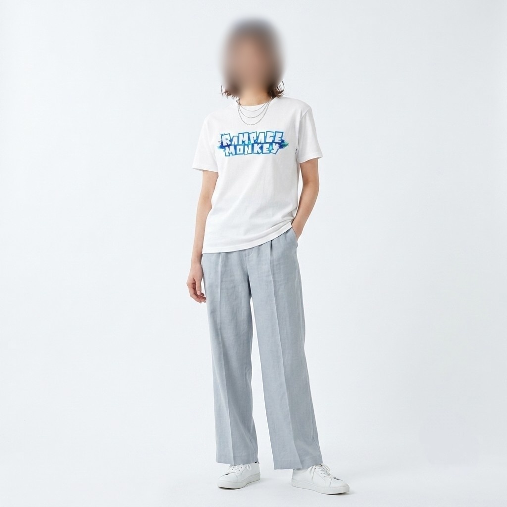 RMサマーブルーTシャツ(ブラック&ホワイト)