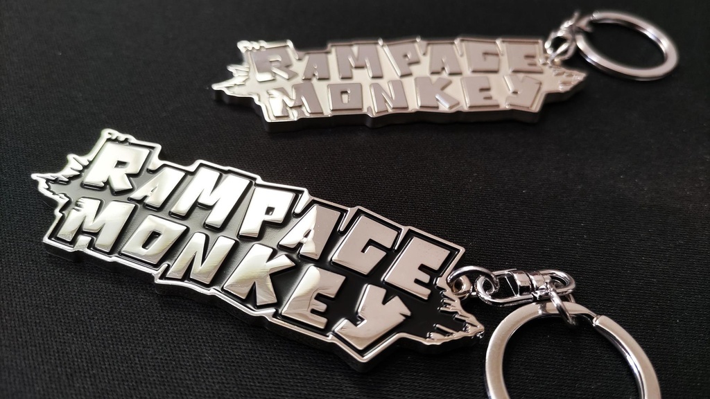 メタルキーホルダー〈black / silver〉(送料込み)【再販7月5日～7月14日中】 - RAMPAGEMONKEY - BOOTH